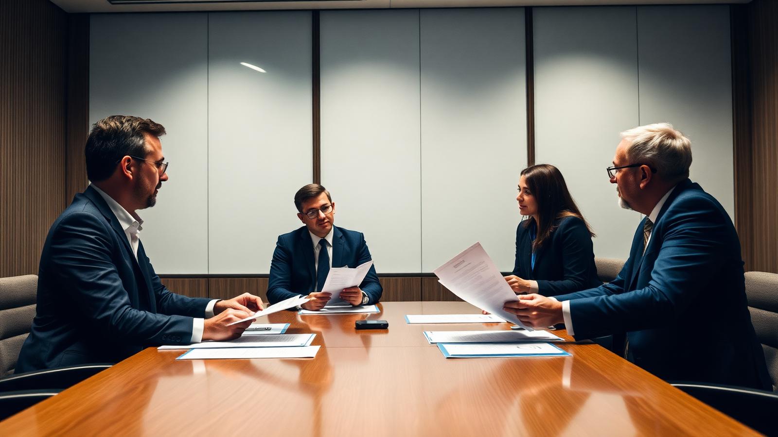 A finance and legal team reviewing an enterprise SaaS contract and payment infrastructure